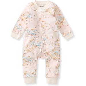 Burt’s Bees Baby Boys Sleep and Play PJs, 100% Organic Cotton One-Piece Zip Front Romper Jumpsuit Pajamas(Bicycles)