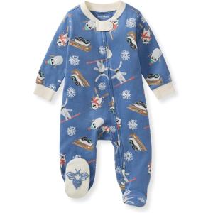 Burt’s Bees Baby Boys Sleep and Play PJs, 100% Organic Cotton One-Piece Zip Front Romper Jumpsuit Pajamas(Meet Me on the Mountain)