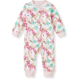 Burt’s Bees Baby Boys Sleep and Play PJs, 100% Organic Cotton One-Piece Zip Front Romper Jumpsuit Pajamas(Mini Ice Cream Social)