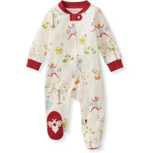 Burt’s Bees Baby Girls’ Organic Cotton Sleep and Play Footed Pajamas(12 Days of Christmas)