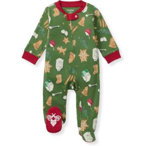 Burt’s Bees Baby Girls’ Organic Cotton Sleep and Play Footed Pajamas(Holiday Cookies)