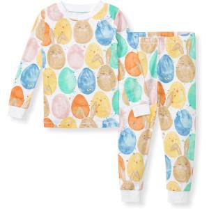 Burt’s Bees Baby Girls’ Pajamas, 2-Piece Long Sleeve Tee and Pants Organic Cotton PJ Set(Easter Friends)
