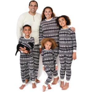 Burt’s Bees Baby Girls’ Pajamas, 2-Piece Long Sleeve Tee and Pants Organic Cotton PJ Set(Frozen Fair Isle)