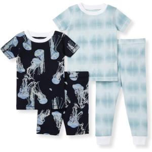 Burt’s Bees Baby Girls’ Pajamas, 2-Piece Long Sleeve Tee and Pants Organic Cotton PJ Set(I’m Jelly)