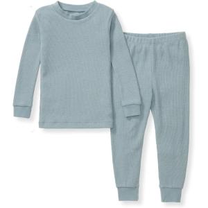 Burt’s Bees Baby baby-boys Honeysoft Pajamas, Tee and Pant 2-piece Pj Set, Soft Organic Cotton & Lyocell Blend(Muted Blue)