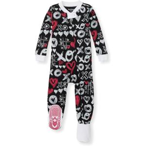 Burt’s Bees Baby baby-boys Sleeper Pjs, 100% Organic Cotton, One-piece Footie, Zip Up Jumpsuit, Snug Fit Pajamas(Xo Doodles)