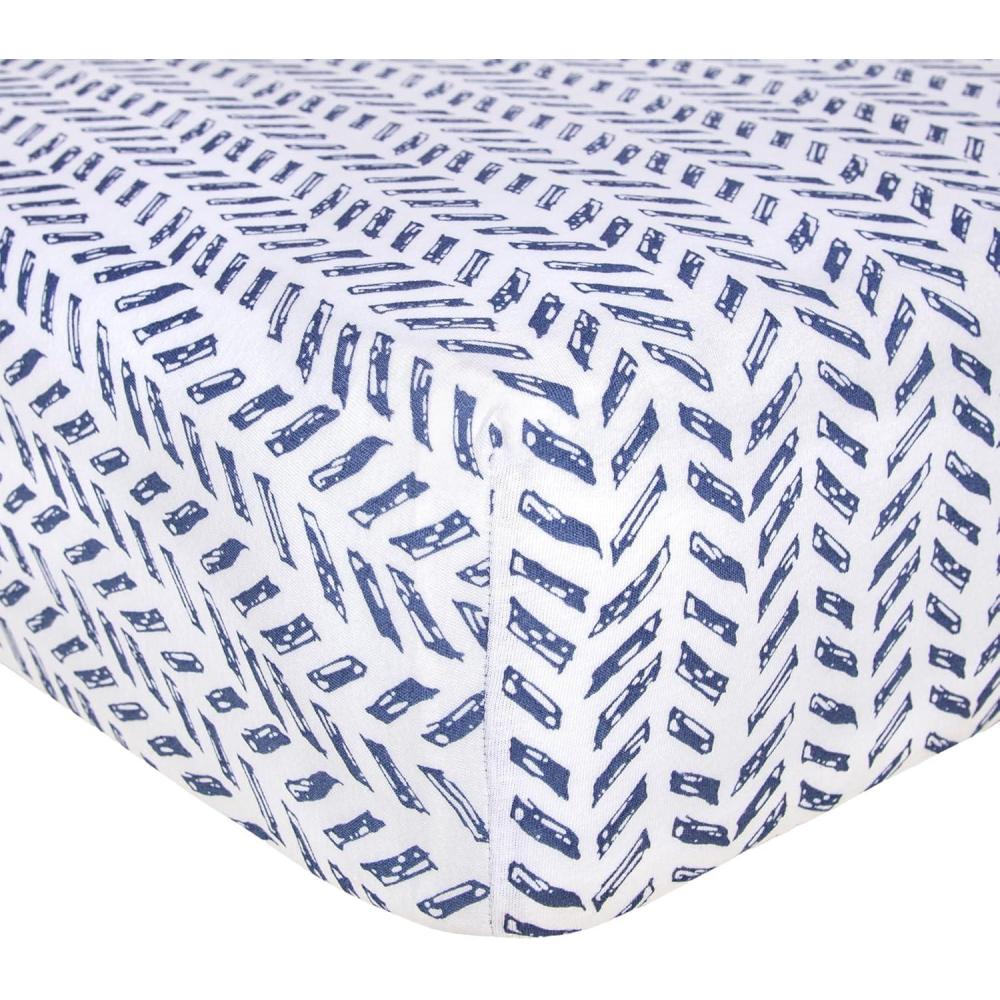 imageBurts Bees Baby Essential Organic Cotton Fitted Crib Sheet Breathable for Boy Girl Standard Crib ampamp Toddler MattressesGuide the Way