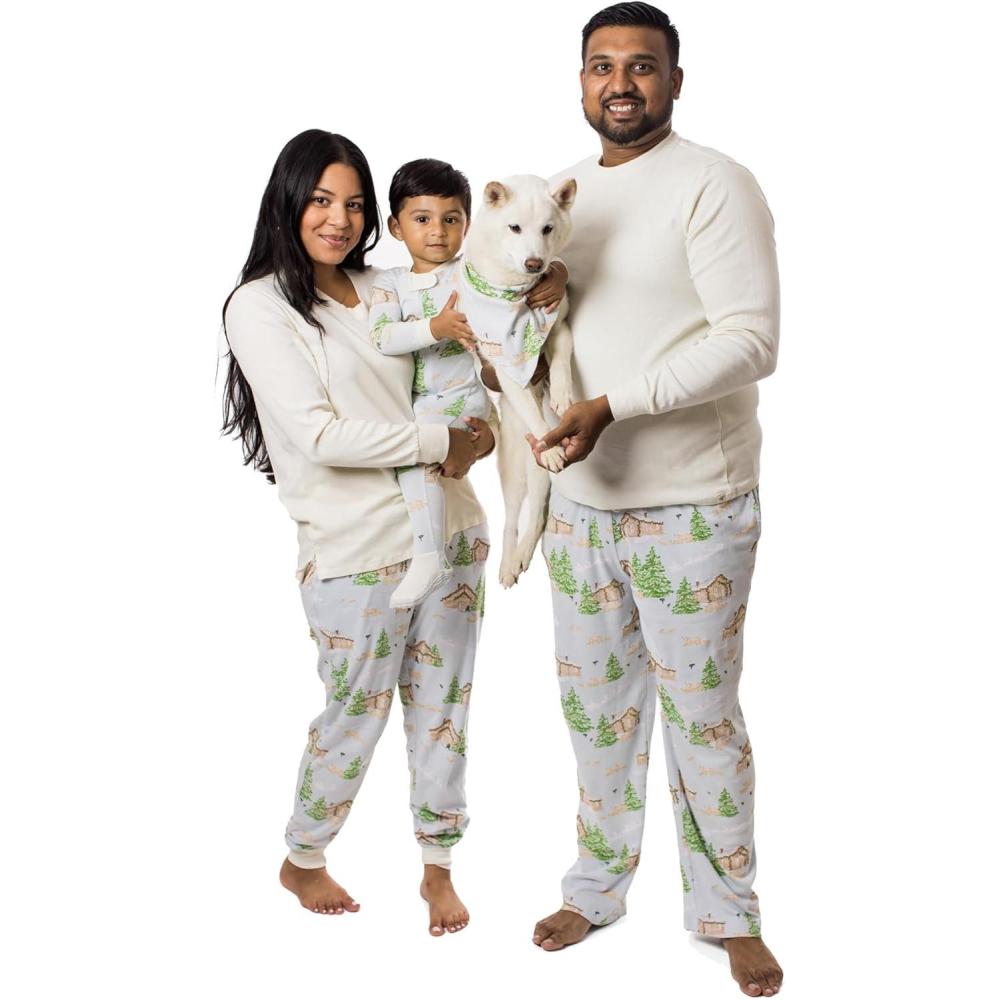 imageBurts Bees Baby Family Matching Holiday Pajamas  Organic Cotton PJs for Infants Toddlers Kids Men and Women