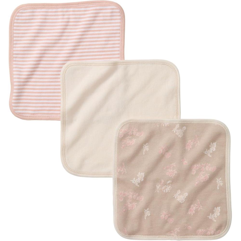 imageBurts Bees Baby Infant Washcloths 100 Organic Cotton Soft and Super Absorbent Knit Terry Wash Cloth 3 Pack SetWhimsical Floral