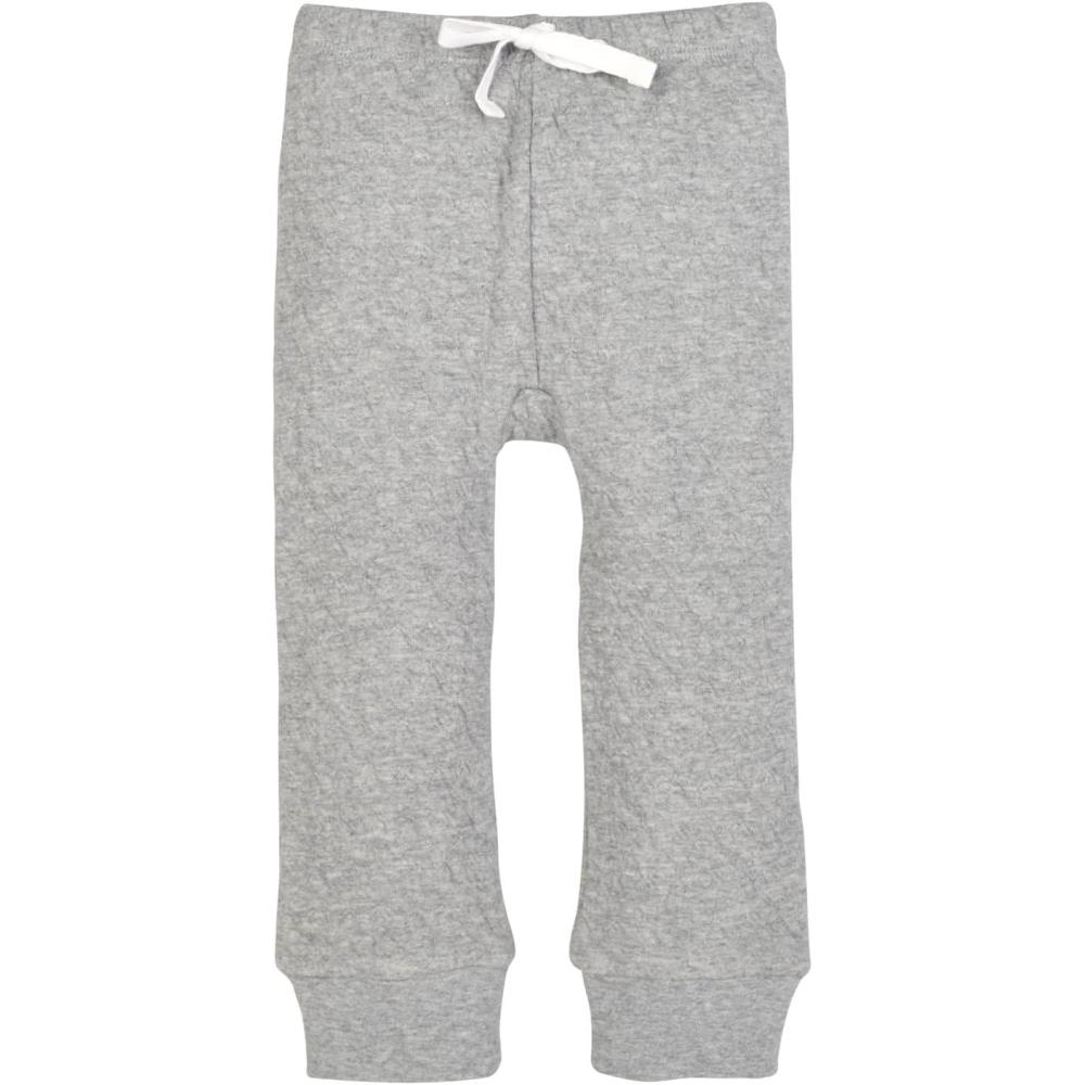 imageBurts Bees Baby Unisex Knit Jogger Pants 3Pack Baby Sweatpants 100 Organic Cotton Infant BottomsGray
