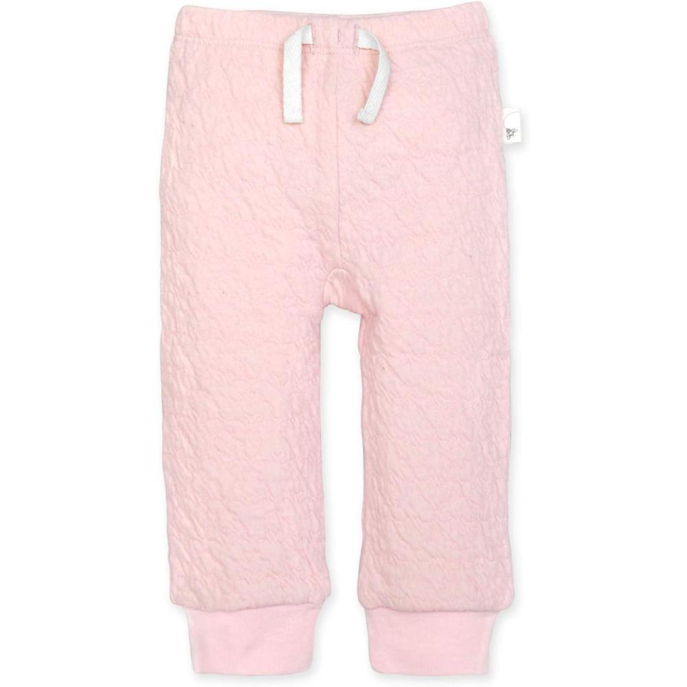 imageBurts Bees Baby Unisex Knit Jogger Pants 3Pack Baby Sweatpants 100 Organic Cotton Infant BottomsQuilted Blossom