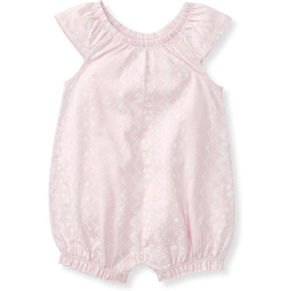 imageBurts Bees Baby babygirls Bubble Romper 100 Organic Cotton Onepiece Bubble Shortall and Layette Set Girl OutfitBrave Bandana