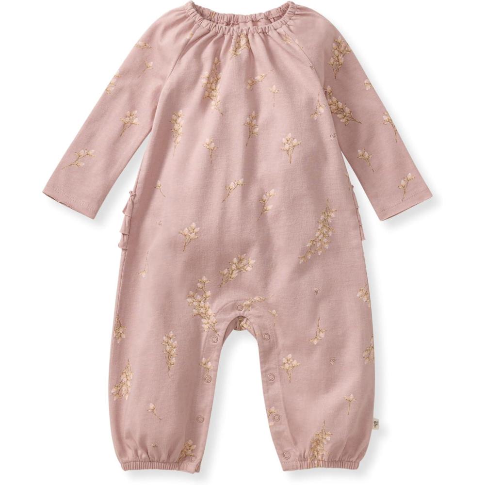 imageBurts Bees Baby babygirls Jumpsuit 100 Organic Cotton Onepiece Coverall Outfit for Sizes Newborn to 24 MonthsBudding Beauty