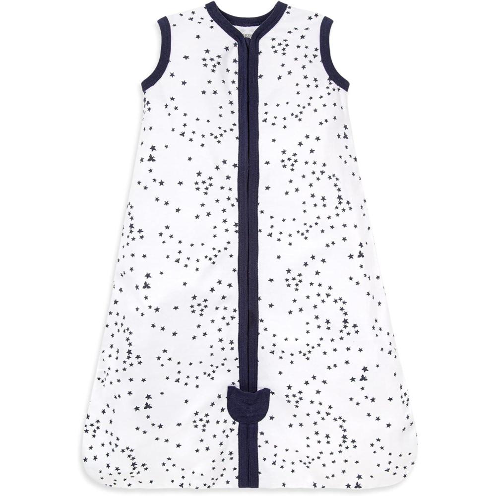 imageBurts Bees Baby unisexbaby Beekeeper Wearable Blanket 100 Organic Cotton Swaddle BagA Midnight Twinkle