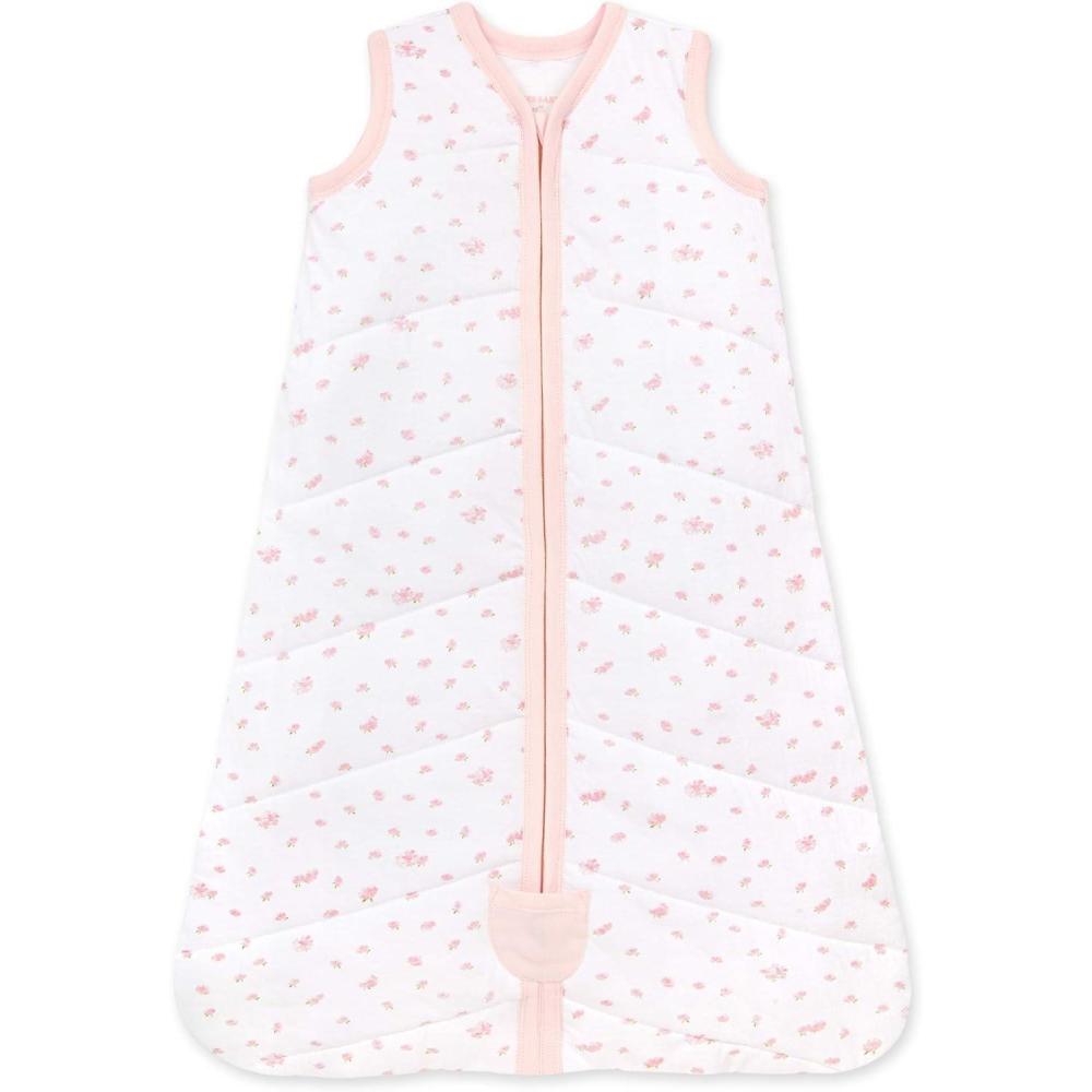 imageBurts Bees Baby unisexbaby Beekeeper Wearable Blanket 100 Organic Cotton Swaddle BagQuilted Butterfly Garden