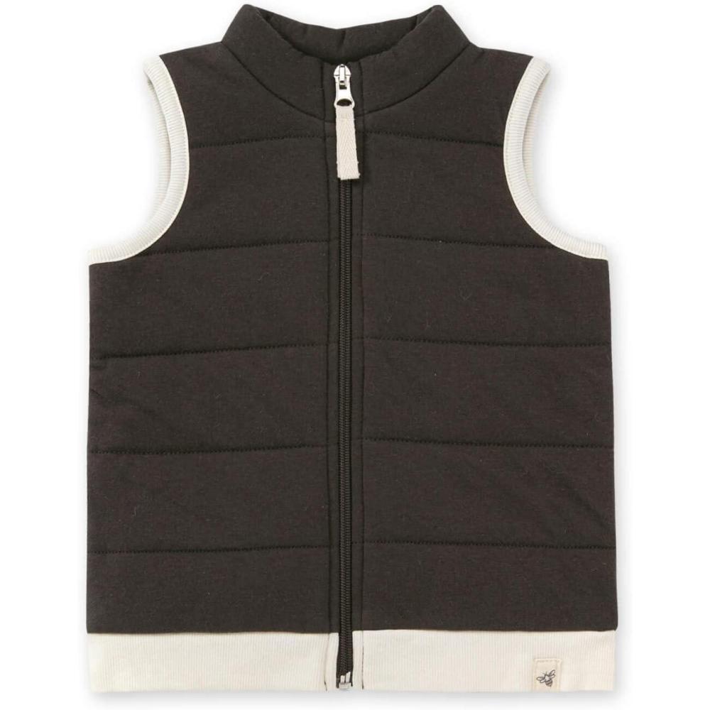 imageBurts Bees Baby unisexbaby Sweatshirts Lightweight Zipup Jackets Hooded Coats Organic CottonAsh Quilted