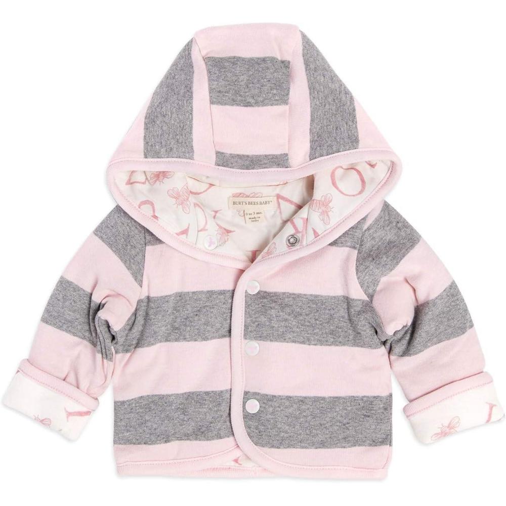 imageBurts Bees Baby unisexbaby Sweatshirts Lightweight Zipup Jackets Hooded Coats Organic CottonBlossom Abeec