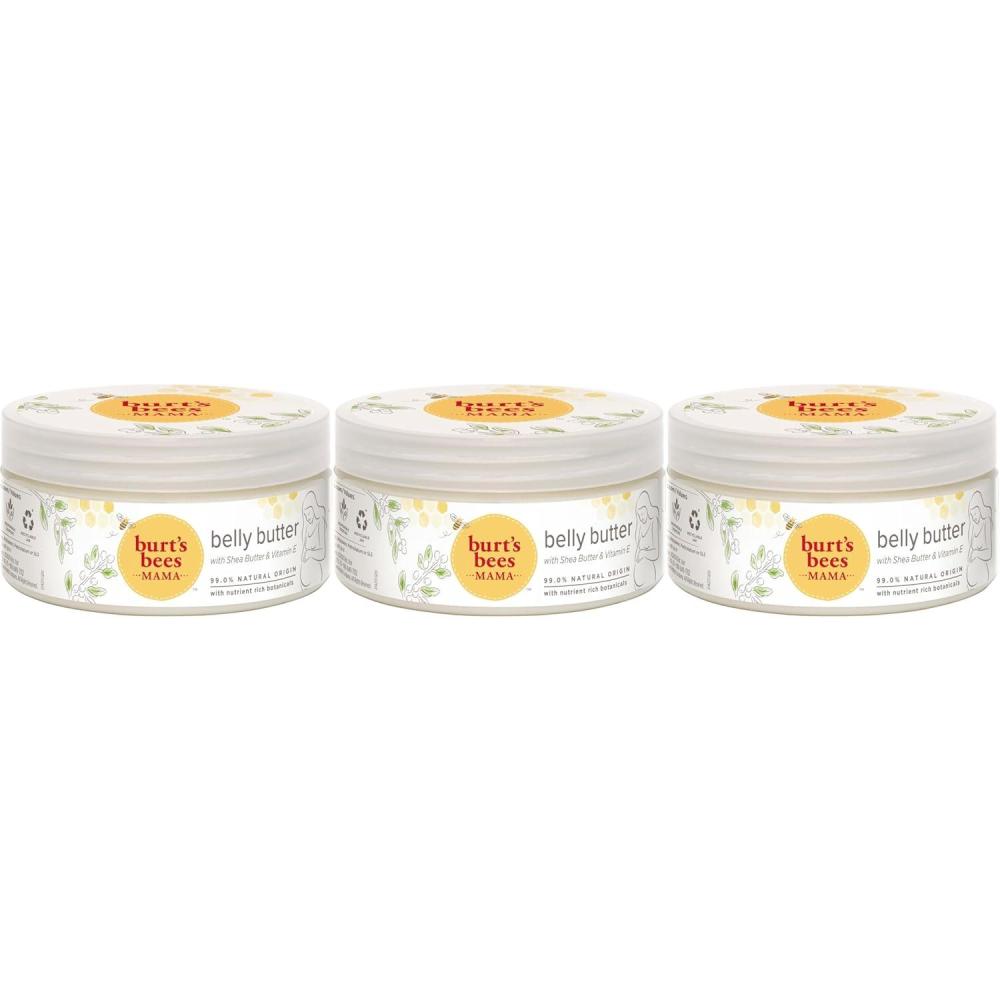 imageBurts Bees Christmas Gifts Mama Belly Butter Stretch Mark Cream for Pregnancy Massages Body ampamp Reduces Scar Appearance Prenatal ampamp Postnatal Skin Care Shea Butter ampamp Vitamin E Rich Formula 65 Oz65 Ounce Pack of 3