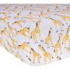 imageBurts Bees Baby  Fitted Crib Sheet Girls Boys ampamp Unisex 100 Organic Cotton Crib Sheet for Standard Crib ampamp Toddler MattressesGiraffes