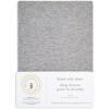 imageBurts Bees Baby  Fitted Crib Sheet Girls Boys ampamp Unisex 100 Organic Cotton Crib Sheet for Standard Crib ampamp Toddler MattressesGrey Solid