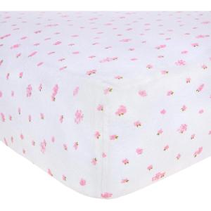 Burt’s Bees Baby – Fitted Crib Sheet, Girls Boys & Unisex 100% Organic Cotton Crib Sheet for Standard Crib & Toddler Mattresses(Pink Garden)