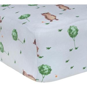 Burt’s Bees Baby – Fitted Crib Sheet, Girls Boys & Unisex 100% Organic Cotton Crib Sheet for Standard Crib & Toddler Mattresses(Storybook Bear)