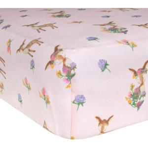 Burt’s Bees Baby – Fitted Crib Sheet, Girls Boys & Unisex 100% Organic Cotton Crib Sheet for Standard Crib & Toddler Mattresses(Sweet Doe)