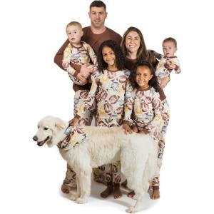 Burt’s Bees Baby Baby Family Jammies Matching Holiday Organic Cotton Pajamas(Brown)