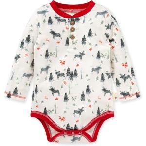 Burt’s Bees Baby Baby Girl’s Rompers, Set of 2 Bubbles, One Piece Jumpsuits, 100% Organic Cotton(Northern Elk)