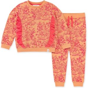 Burt’s Bees Baby Baby Girls Top and Pant Set, Tunic and Leggings Bundle, 100% Organic Cotton(Cali Woods)