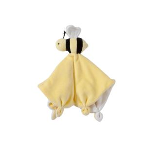 Burt’s Bees Baby Baby Plush Toy Lovey, Hold Me Bee Stuffed Security Blanket, Infants Comfort Object, Made with Organic Velour Shell with Polyester, Sunshine Color, Size 12x12x3 Inches(Bee Lovey)