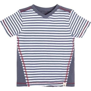 Burt’s Bees Baby Baby-Boys Tees, Short Long Sleeve T-Shirt V-Neck Crew Infant and Toddler Top, 100% Organic Cotton(Prairie Blue)