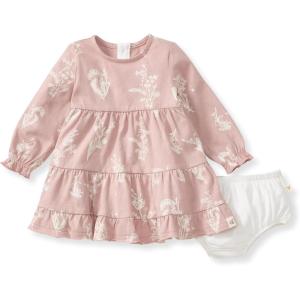 Burt’s Bees Baby Baby-Girls Dress and Pantie Set, Infant & Toddler, Short & Long-Sleeve, 100% Organic Cotton(Little Wild Flower)