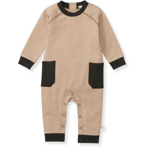 Burt’s Bees Baby Boys’ 100% Organic One-Piece Long Sleeve Coverall(Ginger Pocket)