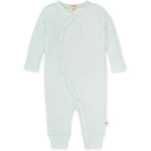 Burt’s Bees Baby Boys’ 100% Organic One-Piece Long Sleeve Coverall(Mint Sweet Rib Wrap)