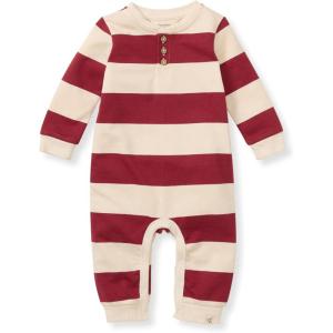 Burt’s Bees Baby Boys’ 100% Organic One-Piece Long Sleeve Coverall(Redwood Henley)