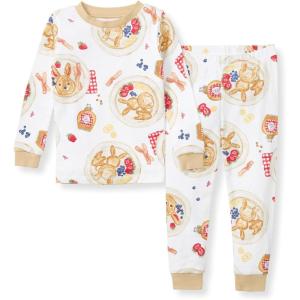 Burt’s Bees Baby Boys’ 2-Piece Long Sleeve Tee and Pants Organic Cotton Pajama Set(Easter Breakfast)