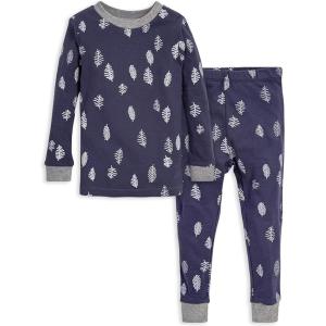 Burt’s Bees Baby Boys’ 2-Piece Long Sleeve Tee and Pants Organic Cotton Pajama Set(In the Pines)