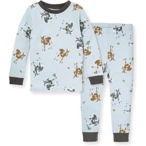 Burt’s Bees Baby Boys’ 2-Piece Long Sleeve Tee and Pants Organic Cotton Pajama Set(Mr Moo)