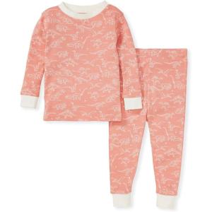 Burt’s Bees Baby Boys’ 2-Piece Long Sleeve Tee and Pants Organic Cotton Pajama Set(Storybook Saurus)