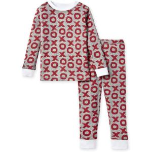 Burt’s Bees Baby Boys’ 2-Piece Long Sleeve Tee and Pants Organic Cotton Pajama Set(X’s & O’s)