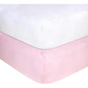 Burt’s Bees Baby Essential Organic Cotton Fitted Crib Sheet, Breathable for Boy Girl Standard Crib & Toddler Mattresses(Blossom/White 2-pk)