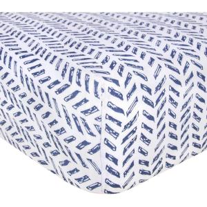 Burt’s Bees Baby Essential Organic Cotton Fitted Crib Sheet, Breathable for Boy Girl Standard Crib & Toddler Mattresses(Guide the Way)