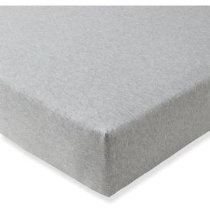 Burt’s Bees Baby Essential Organic Cotton Fitted Crib Sheet, Breathable for Boy Girl Standard Crib & Toddler Mattresses(Heather Grey)