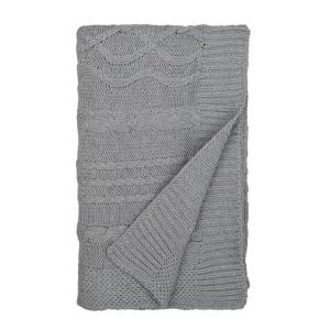 Burt’s Bees Baby Infant Blanket, Cable Knit, Made with 100% Soft Breathable Organic Cotton, Nursing Blankets, Machine Wash Baby Newborn Essentials, Size 30 x 40 Inch(Heather Grey)