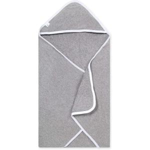 Burts Bees Baby Infant Hooded Towels Little Ducks Organic Cotton, Unisex Bath Essentials and Newborn Necessities, Soft Nursery Towel with Hood Set, 2-Pack Size 29 x 29 Inch(Light Grey)