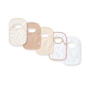Burt’s Bees Baby Organic Baby Bibs – 100% Cotton Newborn Infant Bibs for Baby Boys & Girls(Golden Bee)