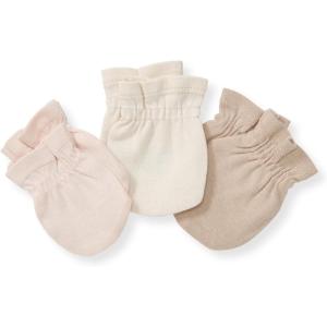 Burts Bees Baby Unisex Baby Mittens, 100% Organic Cotton, One Size 3-Pack Solid Color Infant Scratch Protection Mitts(Pink Cream Multi)