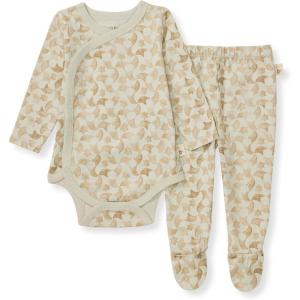 Burt’s Bees Baby Unisex Bodysuit and Pant Set, 100% Organic Cotton(Hint of Green)