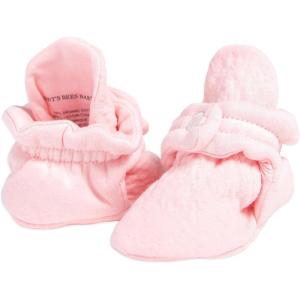 Burt’s Bees Baby Unisex Booties Organic Cotton Newborn Essentials Shoes for Infants(Quilted Blossom)